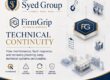 FirmGrip Technical Services continuity within The Syed Group showing maintenance, fault response, recovery planning and service readiness