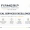 FirmGrip Technical Services within The Syed Group showing scope, technical checks, execution, handover and quality control