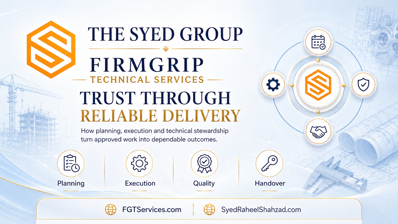 How FirmGrip Builds Trust Through Reliable Technical Delivery — The Syed Group corporate featured image for FirmGrip Technical Services