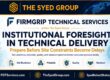 FirmGrip Technical Services within The Syed Group showing site readiness, materials, quality and handover as technical foresight measures