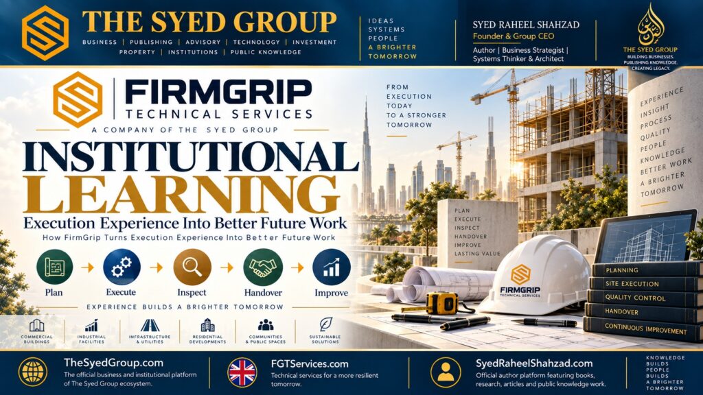 FirmGrip and The Syed Group: The Job Should Teach the Next Job